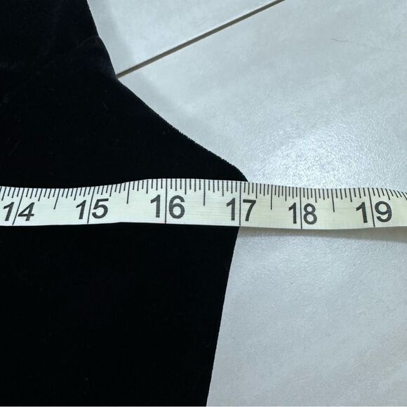 Vintage Scott McClintock Black Velvet Maxi Holiday Bodycon Prom Formal Dress - Picture 8 of 12